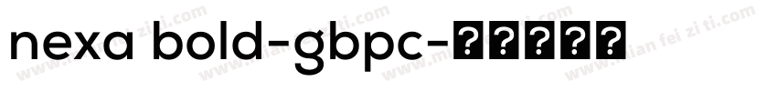 nexa bold-gbpc字体转换